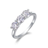 Wholesale 925 Silver Geometric Ring Set With Diamonds