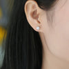 Wholesale 925 Silver Geometric Style Inlaid Moissanite Women's Earrings