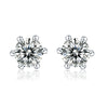 Wholesale 925 Silver Geometric Style Inlaid Moissanite Women's Earrings