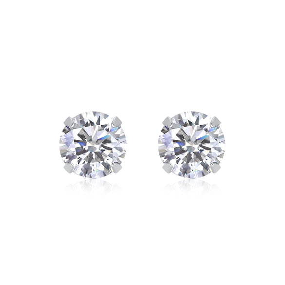 Wholesale 925 Silver Geometric Style Inlaid Moissanite Women's Earrings
