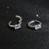 Wholesale 925 Silver Geometric Style Zircon Earrings For Female
