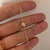 Wholesale 225 Silver Geometric Sweet Style Bubble Gum Bracelet Plated With 18K Gold Inlaid With Single Zircon