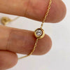 Wholesale 225 Silver Geometric Sweet Style Bubble Gum Bracelet Plated With 18K Gold Inlaid With Single Zircon