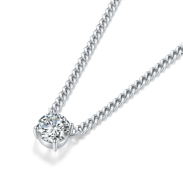 Wholesale 925 Silver Gold Plated Geometric Cuban Chain Necklace For Men And Women
