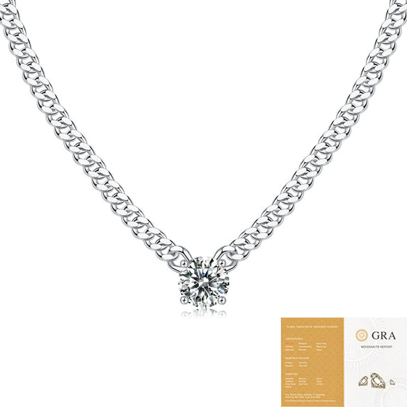 Wholesale 925 Silver Gold Plated Geometric Cuban Chain Necklace For Men And Women