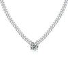 Wholesale 925 Silver Gold Plated Geometric Cuban Chain Necklace For Men And Women