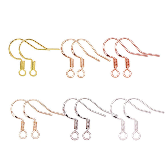 Wholesale 925 Silver Handmade Ear Hook Jewelry Accessories Electroplated Geometric Allmatching