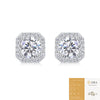 Wholesale 925 Silver Heart Geometric Fashion Earrings Set With Diamonds Moissanite For Women