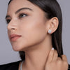 Wholesale 925 Silver Heart Geometric Fashion Earrings Set With Diamonds Moissanite For Women