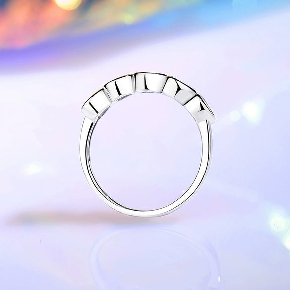 Wholesale 925 Silver Heartshaped Diamond Ring For Women