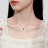 Wholesale Silver Heartshaped Diamond Stitching Love Necklace For Women With Ushape Pattern And Cross Chain