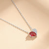 Wholesale Silver Heartshaped Diamond Stitching Love Necklace For Women With Ushape Pattern And Cross Chain