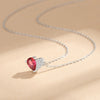 Wholesale Silver Heartshaped Diamond Stitching Love Necklace For Women With Ushape Pattern And Cross Chain