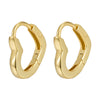 Wholesale 925 Silver Heartshaped Elegant Niche Earrings With Electroplating For Women