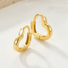 Wholesale 925 Silver Heartshaped Elegant Niche Earrings With Electroplating For Women