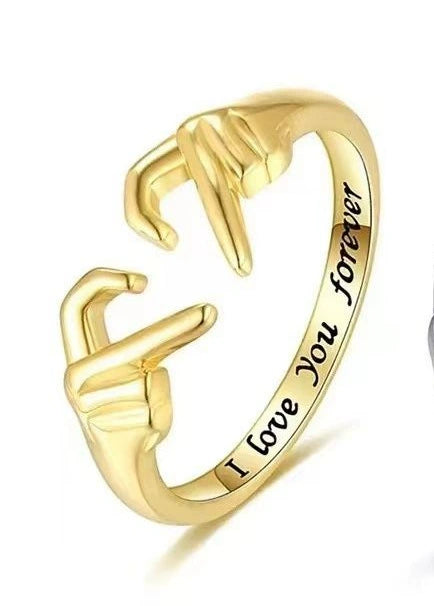 Wholesale Silver 925 Heartshaped Fashion Stylish Adjustable Ring With Electroplating