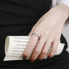 Wholesale Silver 925 Heartshaped Fashion Stylish Adjustable Ring With Electroplating
