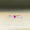 Wholesale 925 Silver Heartshaped Love Ring Simple Ins Style Electroplated For Women
