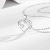 Wholesale Silver Heartshaped Pendant Necklace For Female