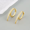 Wholesale 925 Silver Heavy Industry Metal Style Geometric Long Rivet Earrings With Electroplating