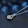Wholesale Silver Herringbone Cross Chain Necklace With Geometric Pendant And Electroplating For Women
