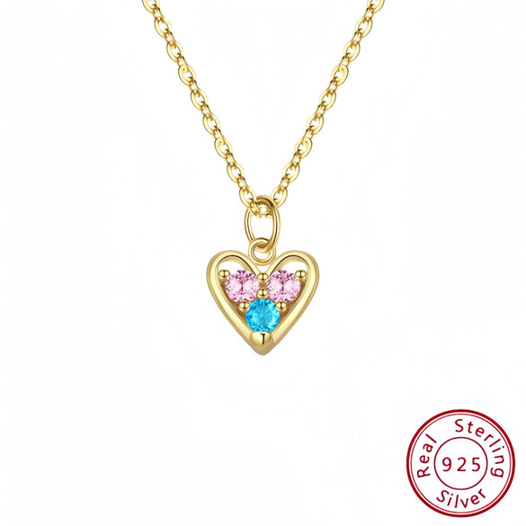 Wholesale Silver 925 Hollow Heartshaped Light Luxury Women's Necklace
