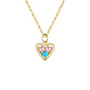 Wholesale Silver 925 Hollow Heartshaped Light Luxury Women's Necklace