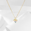 Wholesale Silver 925 Hollow Heartshaped Light Luxury Women's Necklace