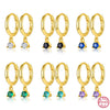 Wholesale 925 Silver Inlaid Zircon Geometric Earrings For Women With Electroplating