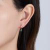 Wholesale 925 Silver Inlaid Zircon Geometric Earrings For Women With Electroplating