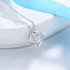 Wholesale Silver Jewelry Geometric Threedimensional Hollow Rubik's Cube Pendant Necklace With Electroplating Treatment