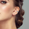Wholesale Silver Jewelry Iris Flower Butterfly Snakeshaped Star Ear Bone Clip Earrings Zircon Light Luxury Style