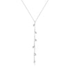 Wholesale Silver Jewelry Suit With Water Drop Zircon Electroplated For Female