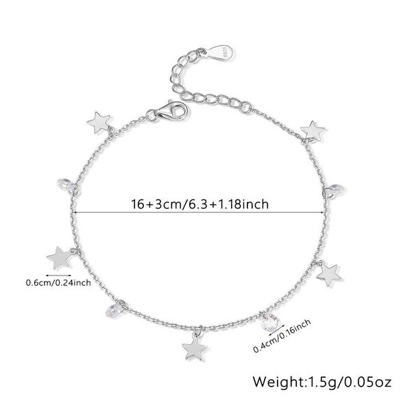 Wholesale Silver Jewelry Suit With Water Drop Zircon Electroplated For Female
