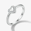 Wholesale Silver Jewelry With Zircon Inlay Love Heart Water Drop Bell Design For Women