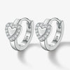 Wholesale Silver Jewelry With Zircon Inlay Love Heart Water Drop Bell Design For Women