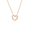 Wholesale Silver Jewelry Women's Hollow Love Pendant Allmatch Collarbone Chain With Geometric Pattern And Diamond Design