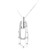 Wholesale 925 Silver Letter Interlocking Oshaped Chain Necklace Electroplated Simple Design For Women