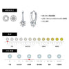 Wholesale 925 Silver Light Luxury Single Diamond Earrings For Women With Geometric Shape And Set With Diamonds Processing