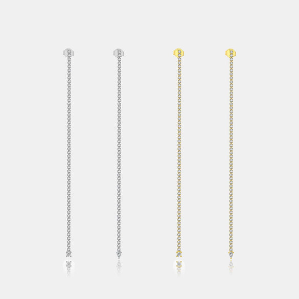 Wholesale 925 Silver Long Tassel Earrings For Women With Platinum Or 18K Gold Electroplating High End Light Luxury And Fashionable