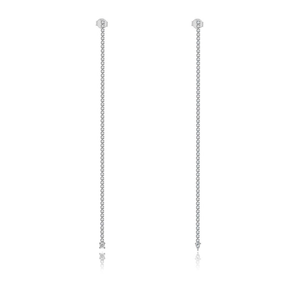Wholesale 925 Silver Long Tassel Earrings For Women With Platinum Or 18K Gold Electroplating High End Light Luxury And Fashionable