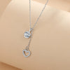 Wholesale Silver Love Clavicle Chain Necklace With Geometric Design For Women