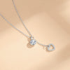 Wholesale Silver Love Clavicle Chain Necklace With Geometric Design For Women