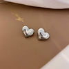 Wholesale Silver Metal Multi Layer Geometric Circle Cold Wind Electroplated Earrings For Women Light Luxury High End Style