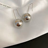 Wholesale Silver Metal Multi Layer Geometric Circle Cold Wind Electroplated Earrings For Women Light Luxury High End Style