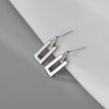 Wholesale Silver Metal Multi Layer Geometric Circle Cold Wind Electroplated Earrings For Women Light Luxury High End Style