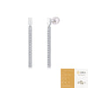 Wholesale 925 Silver Moissanite Inlaid Geometric Fashion Earrings