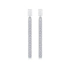 Wholesale 925 Silver Moissanite Inlaid Geometric Fashion Earrings