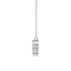 Wholesale 925 Silver Moissanite Inlaid Geometric Pendant Necklace For Women Fashion Light Luxury Clavicle Chain