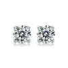 Wholesale 925 Silver Moissanite Inlay Geometric Style Earrings For Women